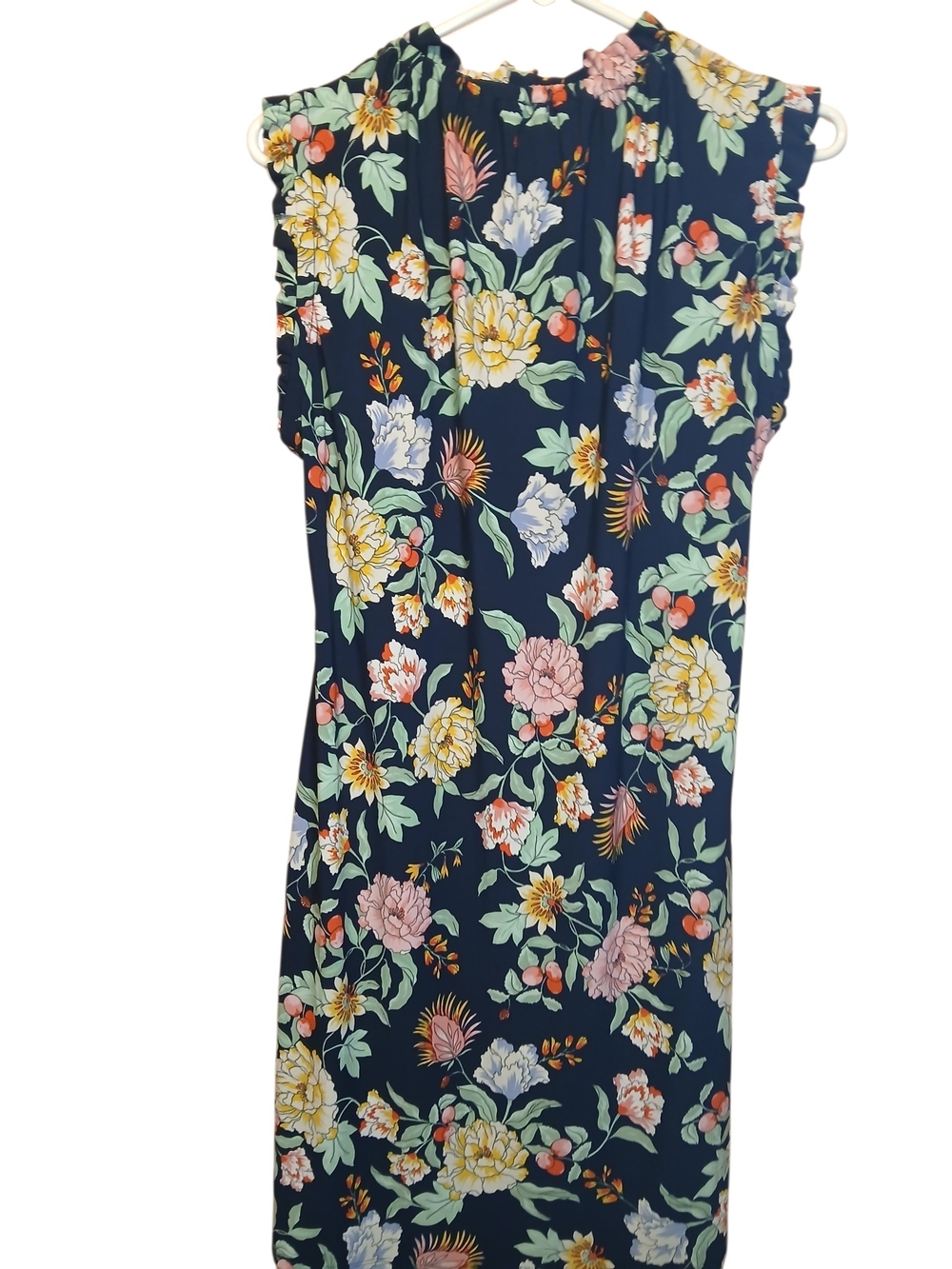 Tommy Hilfiger Navy Floral Elastic-Waist Skirt - Picture 2 of 4